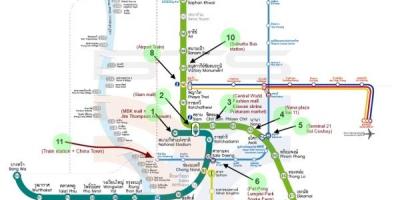 Harta bangkok bts harta cu atracții