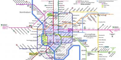 Bangkok linie de tren hartă
