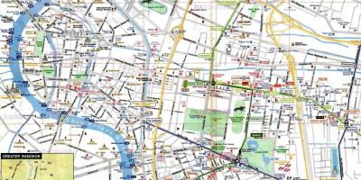 Bangkok hartă turistică engleză