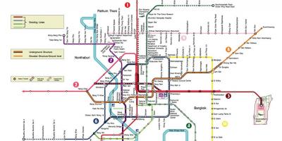 Bangkok stația de metrou hartă