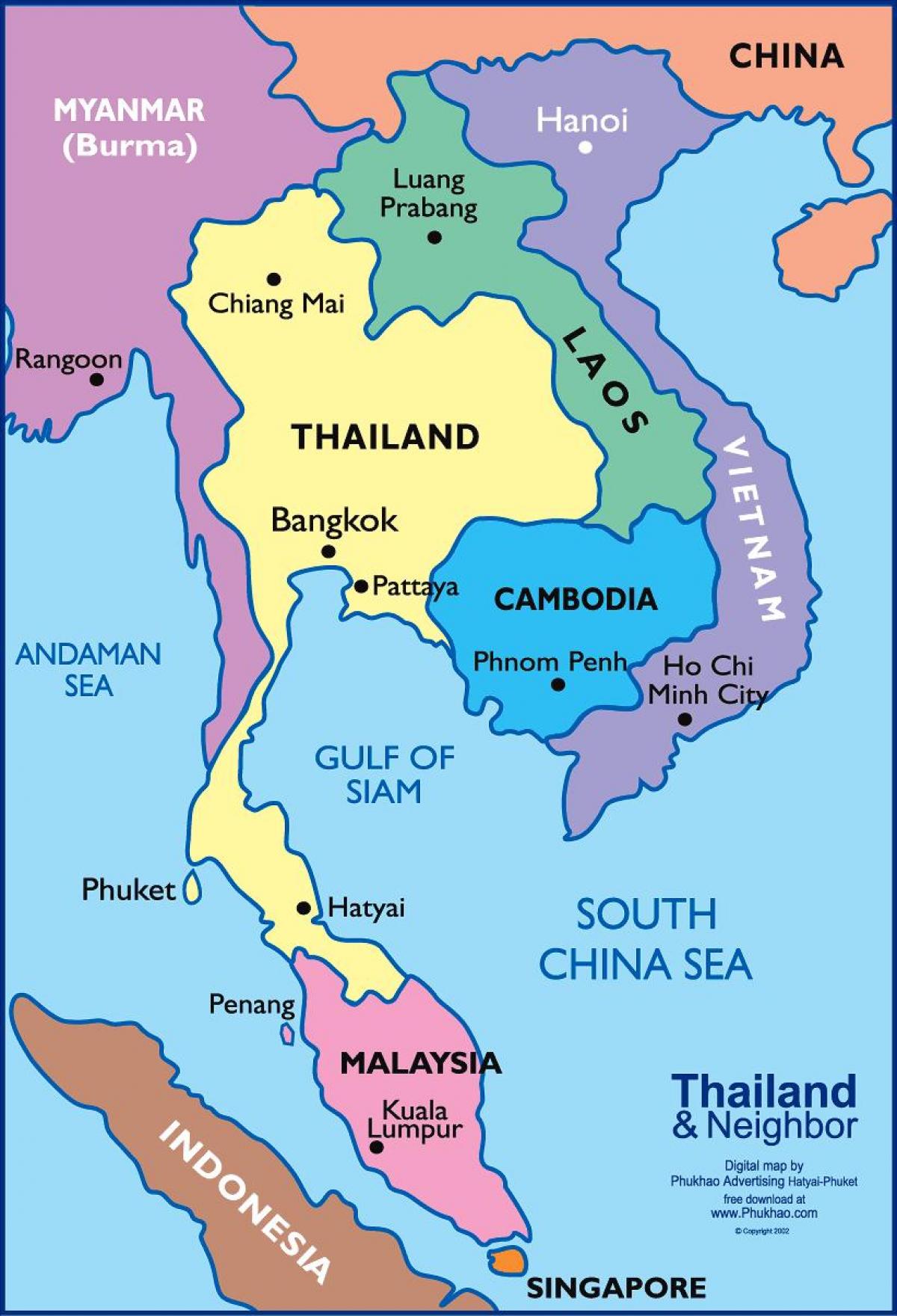 harta bangkok locație