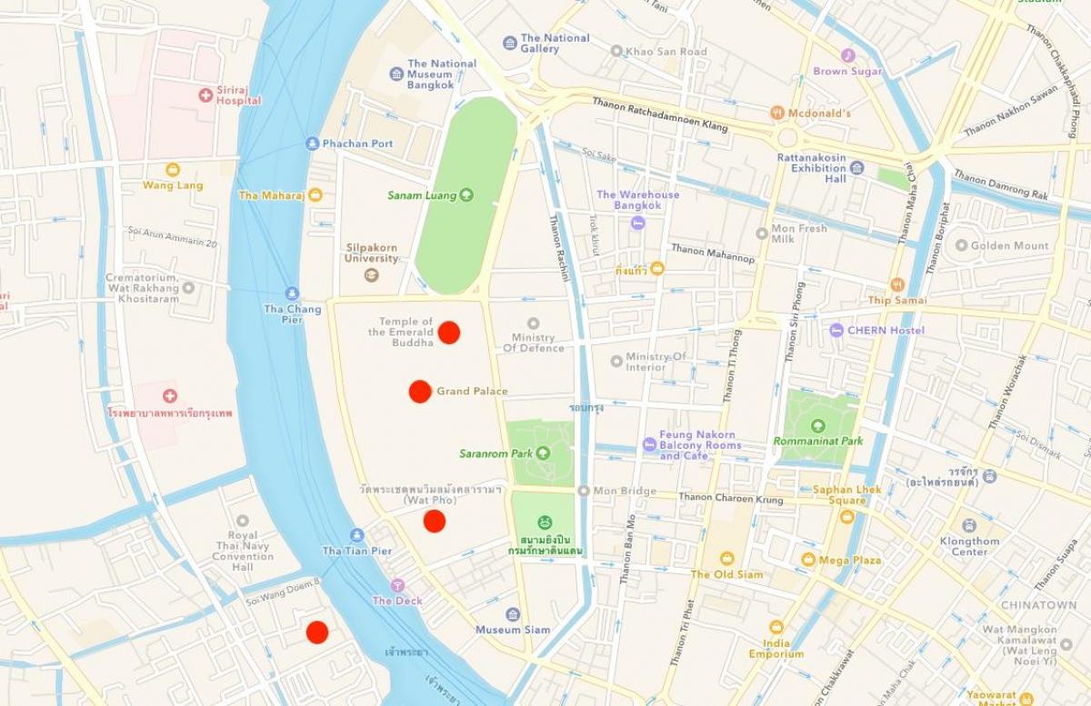 harta de temple din bangkok