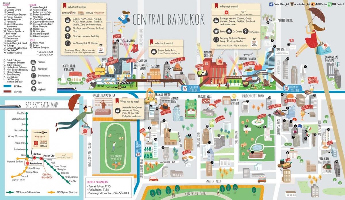 bangkok mall hartă