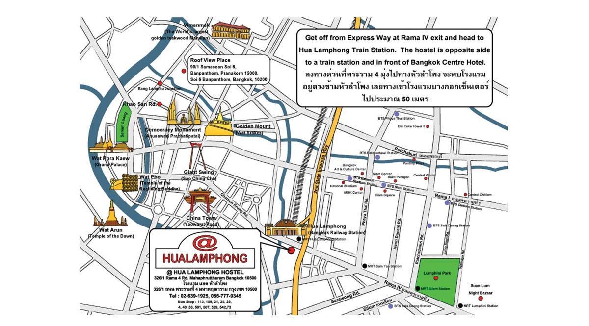 hua lamphong railway station hartă