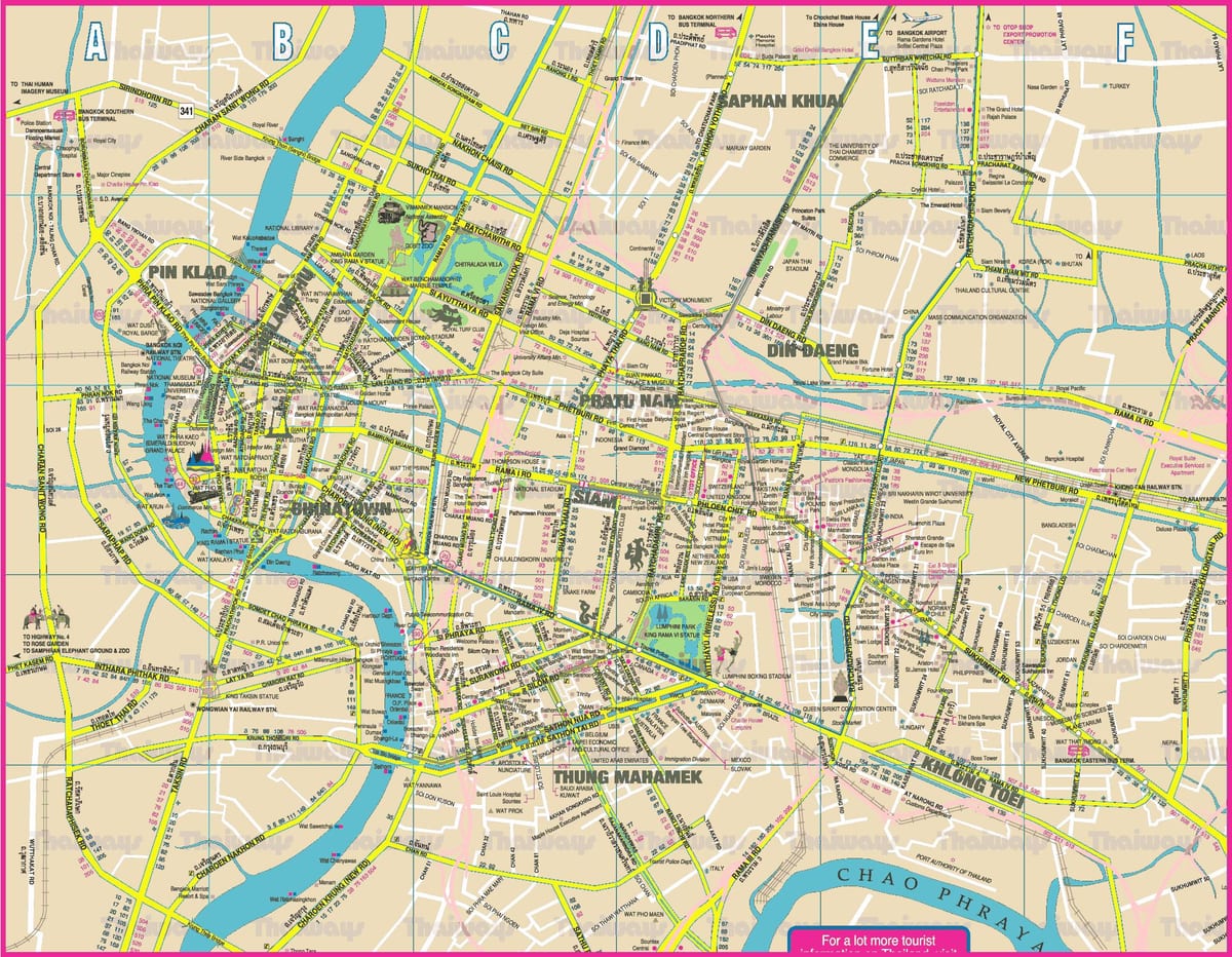harta orasului bangkok