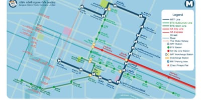 Bangkok airport rail link-ul de oraș linie hartă