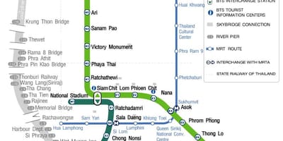 Bkk skytrain hartă