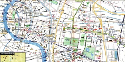 Bangkok hartă turistică engleză