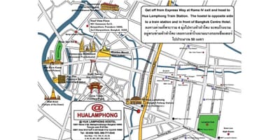 Hua lamphong railway station hartă