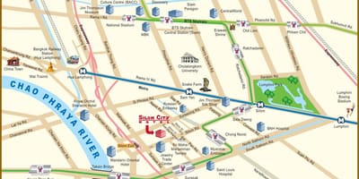Hartă a orașului bangkok